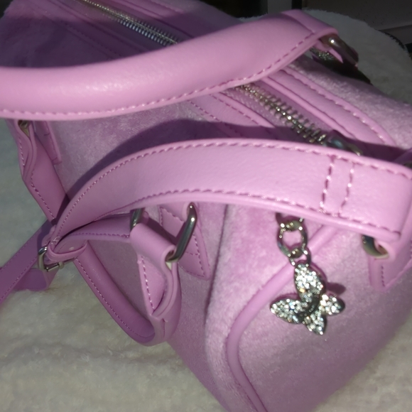 Juicy Couture Purple Speedy Butterfly Bling Rare Y2K W/ Coin Holder Cute NWT - Picture 5 of 7